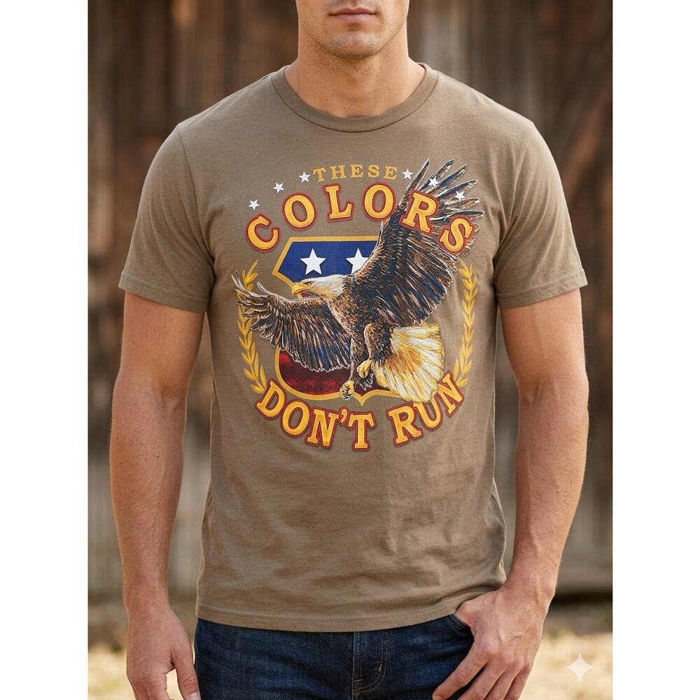 Way To Celebrate Patriotic Apparel Graphic Tee Recycled Polyester Americana XL